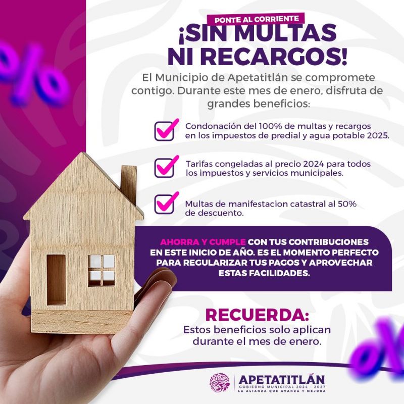 ¡Sin multas ni recargos!